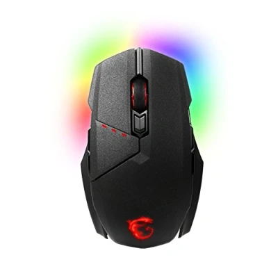 Image of MSI Clutch RGB LED Gaming Mouse with Shell and spare Wings/USB Black