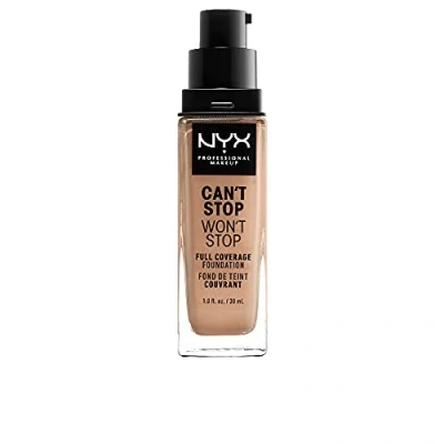 Image of NYX Professional Makeup Can&#039;t Stop Won&#039;t Full Coverage Foundation, Long Lasting, Waterproof, Vegan Formula, Matte Finish, Shade: Medium buff