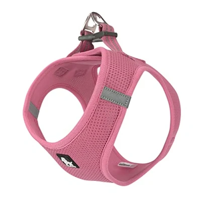 Image of TRUE LOVE Dog Harness Soft Air Mesh Adjustable Reflective Pet Vest for Small and Medium Breeds, X Small, Pink