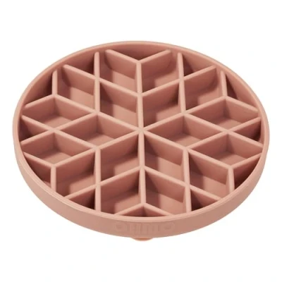 Image of OHMO Slow Feeder Dog Cat Bowl (Small, Diamond), Silicone Puppy Food with Anti Slip Suction Cup Down Small Dogs Eating Choking, Light Green