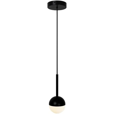 Image of Nordlux Contina hanging light, glass, 1 bulb, black