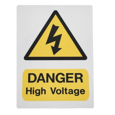 Image of Sealey High Voltage Warning Sign 200 x 300mm
