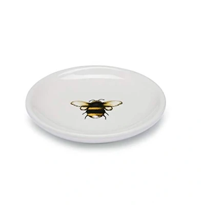 Image of Cooksmart British Designed Ceramic Tea Bag Tidy Dish For Used Bags Teabag With Modern Design Bumble Bees