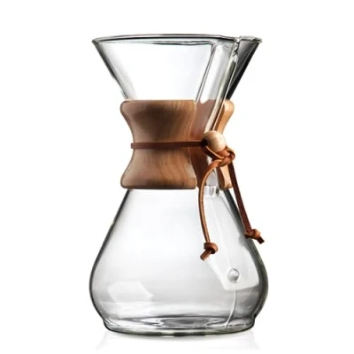 Image of Chemex Pour Over Glass Coffeemaker Classic Series 8 Cup Exclusive Packaging