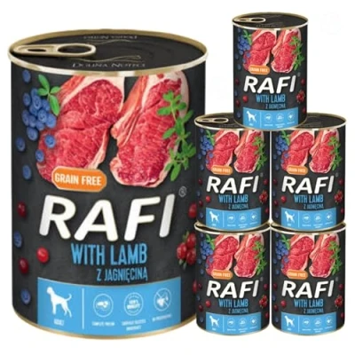Image of Complete Wet Dog Food: Meat &amp; Natural Ingredients, Grain Free, Immune Boosting Superfoods in Every Flavor! Healthy Tasty Nutrition for All Breeds! (Lamb, 6x400g)