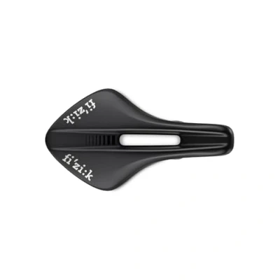 Image of Fizik Transiro Aeris R1 Short Distance Triathlon Bike Saddle, Carbon Reinforced Shell and Rails, 135mm Width, Black