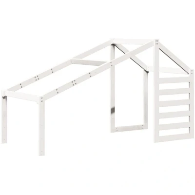 Image of vidaXL Kids&#039; Bed Roof White 188x82x113 cm Solid Wood Pine