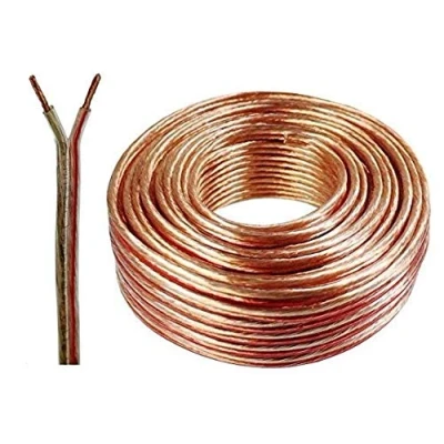 Image of Auline® 20 AWG Speaker Cable Wire Figure 8 Stranded 10m 20m 30m 50m 100m (20 Meters, Transparent)