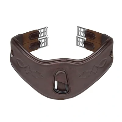 Image of Shires Velociti Lusso Anatomical Girth Havana 42&quot;
