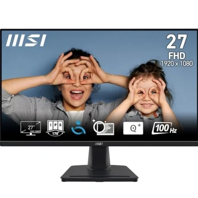 Image of MSI PRO MP275 27 Inch Full HD Office Monitor 1920 x 1080 IPS Panel, 100 Hz, Eye Friendly Screen, Built in Speakers, Tilt Adjustable HDMI 1.4b, D Sub (VGA)