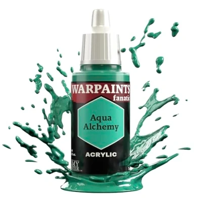 Image of The Army Painter Teals &amp; Turquoises Warpaints Fanatic 18ml Acrylic Paints (Aqua Alchemy)