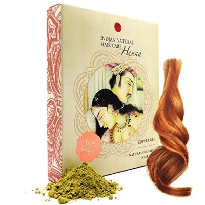 Image of Henna Powder Red Hair Dye Fresh and Pure Organic 7 ounce Indian Natural Care
