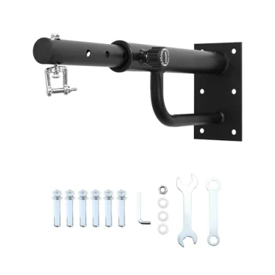 Image of QWORK® Heavy Duty Punch Bag Bracket Adjustable Boxing Hanger 43 63 cm (17&quot; 25&quot;), Weight Capacity 150kg (330Ibs)
