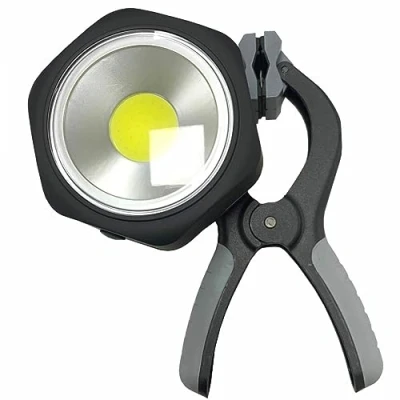 Image of Rolson LED Work Light with Adjustable Strong clamp Magnetic Fixing and 75mm Wide Super Jaws 61448