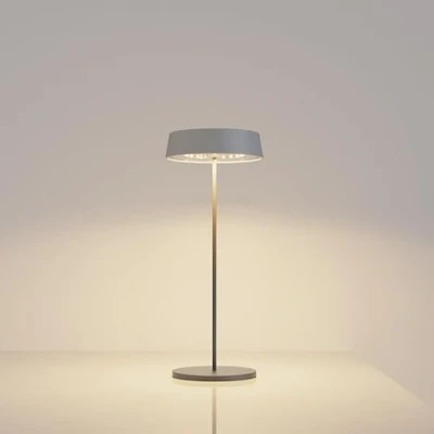 Image of Palmina 901, Dimmable Rechargeable Led Lamps in Aluminium, Cordless 4400mah, IP54 Protection, Touch Lights for Indoor/Outdoor Use Suitable Dinner, Reading, Bedroom, Garden and More/Grey