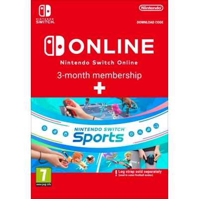 Image of NINTENDO SWITCH Sports &amp; Online 3 Month Membership Bundle  Download