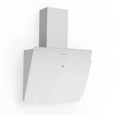 Image of Klarstein Cooker Hood, Extractor Fan for Kitchen w/Dishwasher Safe Aluminium Grease Filter, 607m3/h Airflow, LEDs, Touch Controls Hoods, Wall Mount Steel Vent