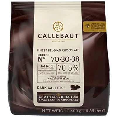Image of Callebaut Dark Chocolate Extra Bitter 70% Callets 7x0.4kg