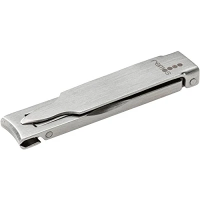 Image of REMOS Nail Clippers with File Flat &amp; Compact Made of Stainless Steel 6cm