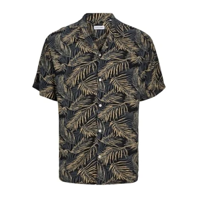 Image of Jack &amp; Jones Jjejeff Tropical Resort Shirt Shirt, Men&#039;s, Size: XL, Black