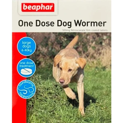 Image of Beaphar One Dose Wormer Large Dog