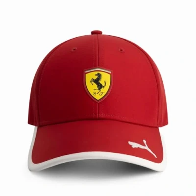 Image of PUMA Scuderia Ferrari F1 Classic Logo Cap Red One Size Fits Most