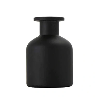 Image of 150ml Empty Refillable Glass Diffuser Bottles Jars Aromatherapy Container Fragrance Accessories Use for DIY Replacement Reed Sticks Sets Essential Oils Crafts Decor (Black)