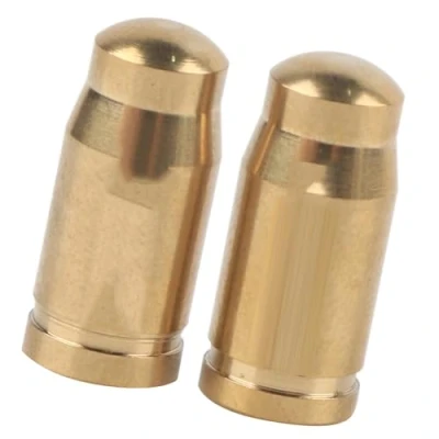 Image of Keenso Bike Nozzle Valve Caps, 2 Pcs/Lot TC4 Titanium Alloy Mountain Road Bicycle cap for Inner Tube Gas (Gold) presta gold