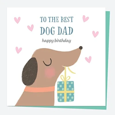Image of Dotty about Paper Dog Birthday Card Best Dad (4805)
