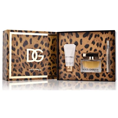 Image of DOLCE THE ONE SET: EDP SPRAY 75ML + BODY LOTION 50ML TRAVEL 10ML