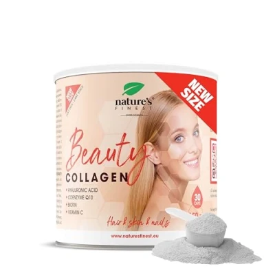 Image of Nature&#039;s Finest by Nutrisslim Bovine Collagen Supplements for Women, True Booster, Powder with Hyaluronic Acid, Q10, Biotin, Vitamin C, Zinc Nourishes &amp; Hydrates Skin