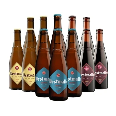 Image of Westmalle Belgian Trappist Ale Mixed Case (12 Pack) Gifts For Him, Her, Christmas, Birthday&#039;s, Father&#039;s Day, Mother&#039;s Day