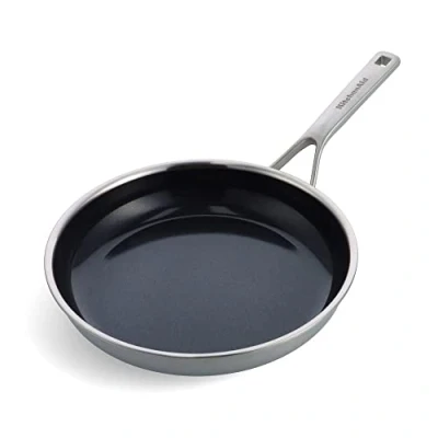 Image of KitchenAid Frying Pan Multi Ply Stainless Steel ø 28 cm ceramic non stick coating