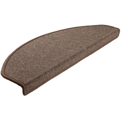 Image of vidaXL Carpet Stair Treads 15 pcs Coffee Brown 65x24x4 cm