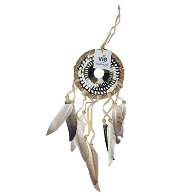 Image of VIE Naturals Crochet Dream Catcher, 12cm, Black &amp; White