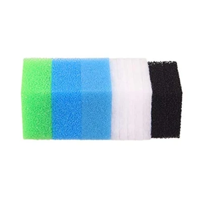 Image of INGVIEE Set of Compatible Filter Sponge for Juwel Compact/Bioflow 3.0 / M (1 x Blue Fine, 1 Coarse, Green Nitrate, 2 Black Carbon, 5 Poly pads)