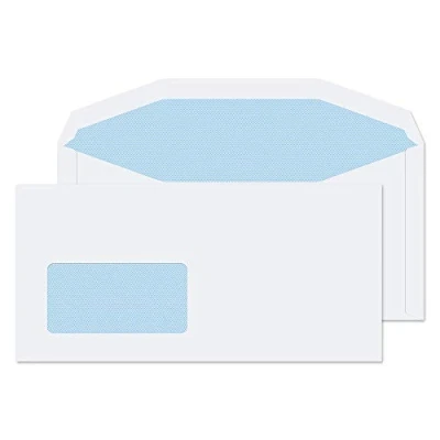 Image of Blake Envelopes Purely Everyday 112204CBC Kuvertierhüllen Briefumschläge Naßklebung Mit CBC Fenster Weiß DL 110 x 220 mm 90g/m² 1000 Stück