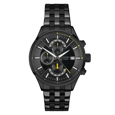 Image of Sekonda Speed Mens 44mm Quartz Watch in Black with Analogue Date Display, and Stainless Steel Strap 30111