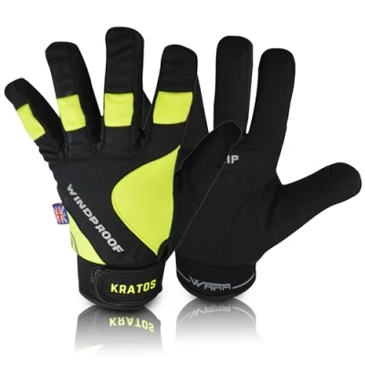 Image of Kratos Winter Thermal Gloves Touch Screen Warm Waterproof Anti Slip Padded Cold Weather Driving Cycling Hiking MTB for Men &amp; Women