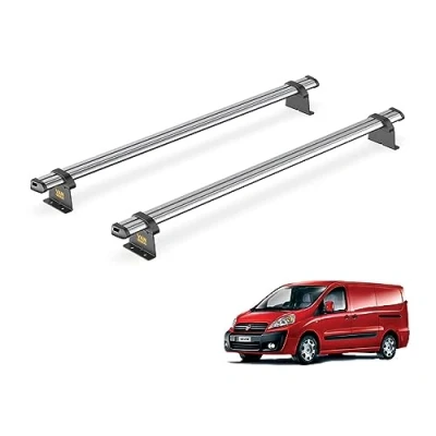 Image of Van Guard Trade Roof Rack for Fiat Scudo (2007 2016) 2 Steel Bars [Only Suitable Low (H1) Models] UltiBar SB248