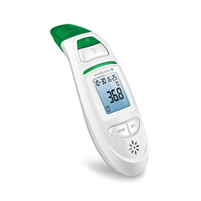 Image of Medisana TM 750 connect digital thermometer for adults, temperature kids, baby and newborn, thermometer, gun, forehead in ear children