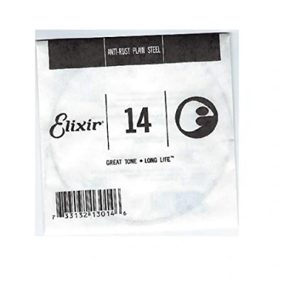 Image of Elixir® Strings Anti Rust Plated Plain Steel Single String (.014)