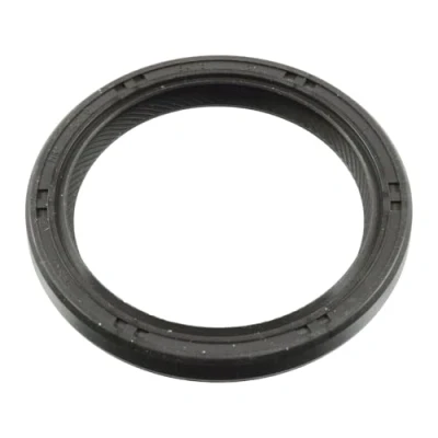 Image of FS0210602 Crankshaft Seal FEBI BILSTEIN 106963 frontal sided MVQ (silicone rubber) MAZDA: 3 Hatchback, 2 Hatchback