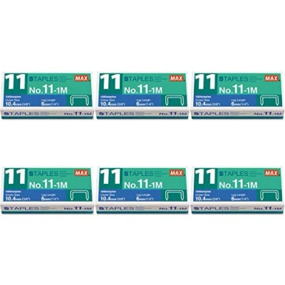 Image of Office 4 All Max No. 11 1M Staples For Vaimo Staplers, 6 Packs