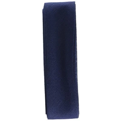 Image of Inastri Cotton Bias Binding 25/5/5mm Colour Navy 34 3m, 100%, 13 x 11 2 cm