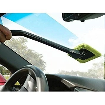 Image of New Microfiber Cloth /Spray Windscreen Car Van Glass Cleaner Demister Wiper Detachable Handle