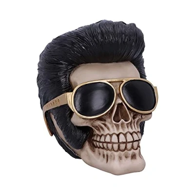 Image of Nemesis Now Uh Huh The King Elvis Skull Figurine,17cm