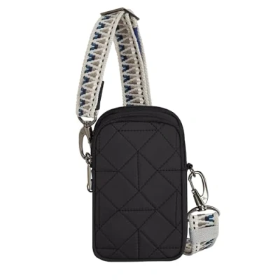 Image of Travelon Unisex&#039;s Anti Theft Boho 2 Compartment Phone Crossbody, Black, One Size