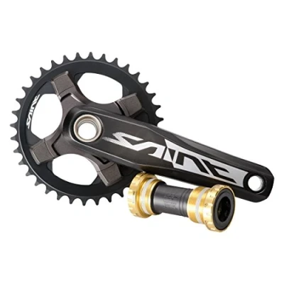 Image of SHIMANO SHJ3X Saint Crankset Silver 17 x 8 cm
