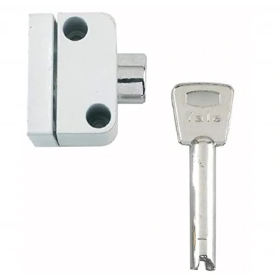 Image of Yale 8K102 Push Button Window Lock White Finish Visi